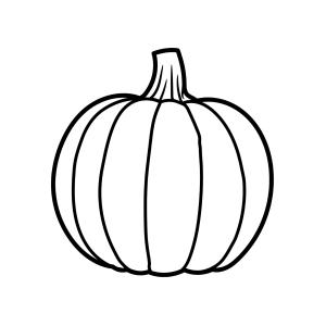 Coloriage du légume citrouille à imprimer avec Tête à modeler