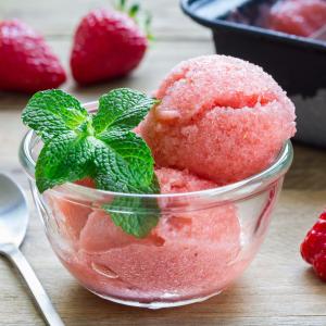 Recette du sorbet à la fraise