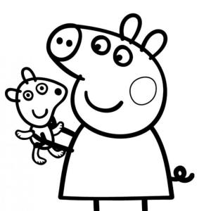 Coloriage Peppa Pig à imprimer