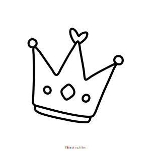 Coloriage d'une couronne des Rois amusante à imprimer