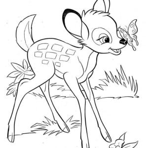 Coloriage Bambi à imprimer