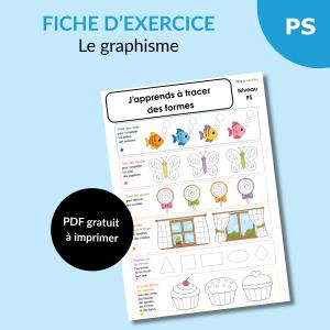 Fiche PS : un grand exercice pour s'entraîner à tous les gestes graphiques