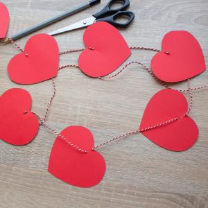Guirlande de coeurs de la Saint-Valentin