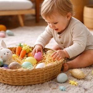 Chasse aux œufs pour bébé : idées simples et magiques pour les tout-petits