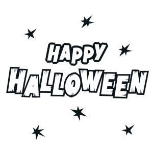 Coloriage Happy Halloween à imprimer