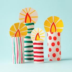Bougies en carton DIY