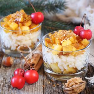 Recette de la verrine de Noël aux pommes