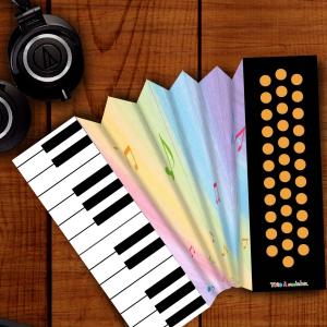 Accordéon à colorier et à plier