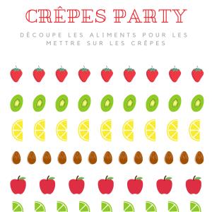 Imprimez gratuitement les aliments pour décorer les crêpes. Activité parfaite pour la Chandeleur et pour faire l'activité Montessori pour les maternelles