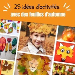 Les feuilles sont un excellent support naturel pour proposer des activités manuelles aux enfants. Retrouvez nos idées d'activités à faire avec des feuilles d'automne