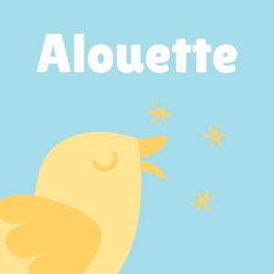 Alouette est une chanson d'origine franco-canadienne, très populaire en France. La chanson alouette est une chanson à récapitulation. À chaque répétition du refrain une partie du corps de l'alouette s
