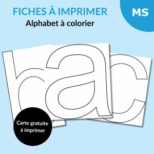 Lettres de l'alphabet décoré à colorier