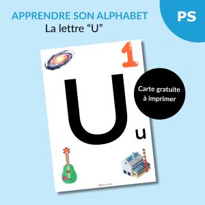 Apprendre le U et colorier le un