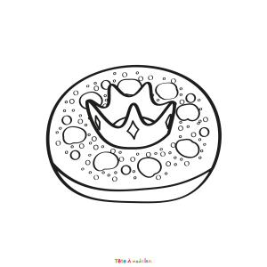 Galette et couronne à colorier pour l'Epiphanie