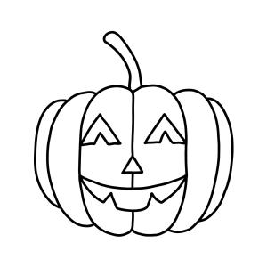 Coloriage d'une citrouille lanterne