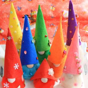 Gnome de Noël en feutrine