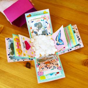 Pas-à-pas de boite surprise DIY à découvrir rapidement. Offrez une boite surprise à maman pour la Fête des mères, la Fête des pères ou pour la Saint Valentin. Une jolie manière d'offrir un cadeau parf