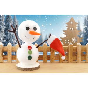 Bonhomme de neige avec des boules polystyrène