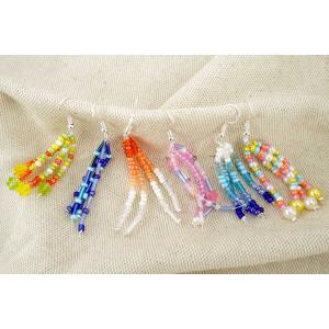 Boucles d'oreilles rocailles