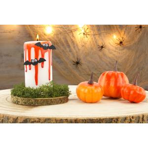 Tuto de la bougie d'Halloween sanglante avec Tête à modeler