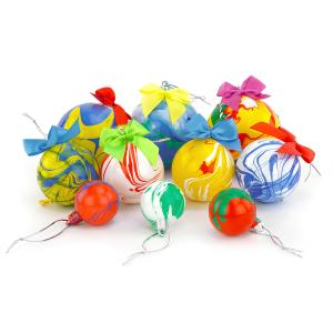 ?Tuto des boules de Noël marbrées facile et rapide ?| Tête à modeler