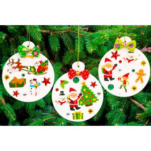 Boules de Noël FACILE avec des gommettes