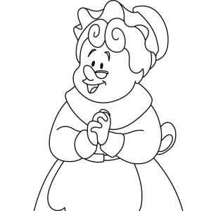 Coloriage de Grand-Mère Noël