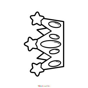 Coloriage d'une couronne des Rois