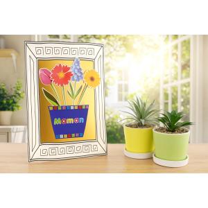 Une activité créative pour la fête des mères : réalisez un tableau fleuri avec les enfants dès 6 ans. Facile, coloré et touchant.