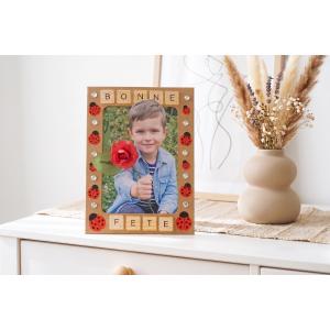 Cadre fleurs effet 3D
