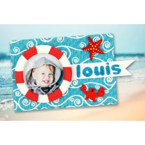 Voilà un cadre mignon sur le thème de la mer que les enfants pourront fabriquer afin d'offrir un joli cadeau pour la fête des mères ou la fête des pères. Une activité créative facile et am
