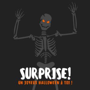 Imprimez gratuitement cette jolie carte d'Halloween avec son squlette afin de l'offrir à un ami ou à quelqu'un de la famille. Il suffit de l'imprimer sur du papier épais et d'y inscrire un petit mot à