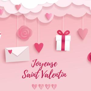 Une jolie carte de Saint Valentin gratuite à imprimer avec des cadeaux et des lettres de Saint Valentin, compléter et à offrir. Cette jolie carte de Saint Valentin sera un cadeau parfait avec un petit