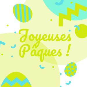 Carte Joyeuses Pâques à imprimer gratuitement pour l'envoyer à la famille et aux amis afin de leur souhaiter de passer de joyeuses Pâques. Imprimez la carte sur du papier épais et écrivez-y un joli te