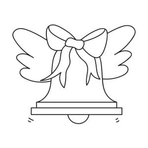 Cloche de Pâques ailée