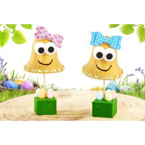 Cloches de Pâques rigolotes en polystyrène