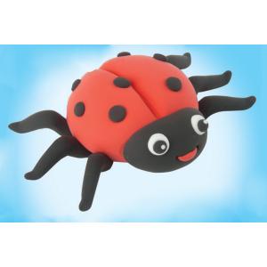 Coccinelle en pâte à modeler