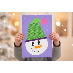Collage bonhomme de neige