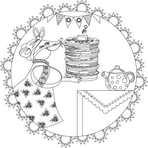 Voici le coloriage chandeleur ! Un dessin à imprimer sur le thème des crêpes et de la chandeleur - Page 5