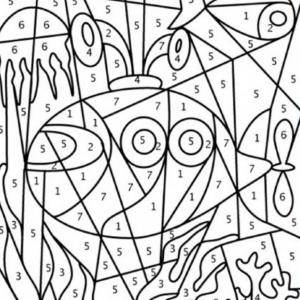 Coloriage codé simple