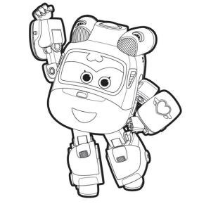 Un dessin à imprimer à télécharger gratuitement de Dizzy de Super Wings copie
