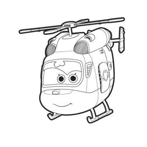 Un dessin à imprimer à télécharger gratuitement de Dizzy de Super Wings copie