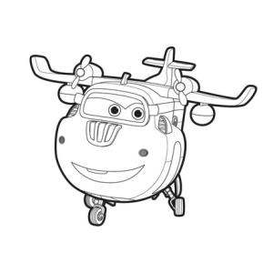 Un dessin à imprimer à télécharger gratuitement de Donnie de Super Wings
