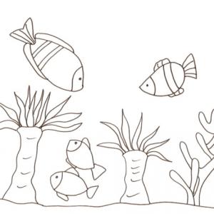 Imprimer le coloriage des poissons au fond de la merImprimer le coloriage des poissons au fond de la mer