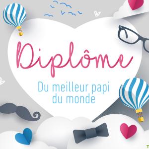 Un diplôme à imprimer et à colorier pour la fête de grand-père. Cette version du diplôme est entièrment à colorier. Un petit cadeau qui accompagnera un plus gros cadeau pour grand-père.