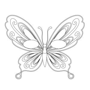Imprimer le coloriage d'un masque de papillon 2. Imprimer un masque de papillon pour le carnaval