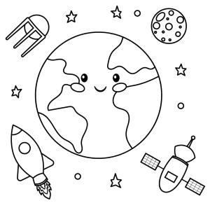 Retrouvez un coloriage sur l'écologie et imprimez un dessin gratuitement pour un atelier sur l'environnement ou pour la journée mondiale de la terre - Page 05
