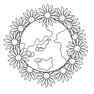 Retrouvez un coloriage sur l'écologie et imprimez un dessin gratuitement pour un atelier sur l'environnement ou pour la journée mondiale de la terre - Page 06