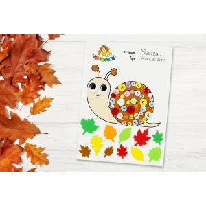 Découvrez une activité facile basée sur le coloriage et le collage.Imprimez notre motif escargot afin que les enfants puissent le colorier dans un premier temps pour ensuite le décorer en collant