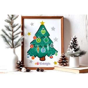?Le sapin de Noël en gommettes pour les maternelles✨